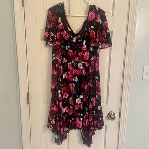 Floral Torrid Vneck Dress Size 2X